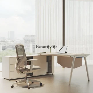 Boss simple y moderno gerente femenino escritorio de lujo ligero de oficina