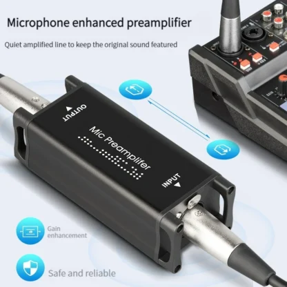 Preamplificador de micrófono MA-1, mezclador de Audio Alctron para micrófono de cinta pasivo y amplificador dinámico para grabación de estudio