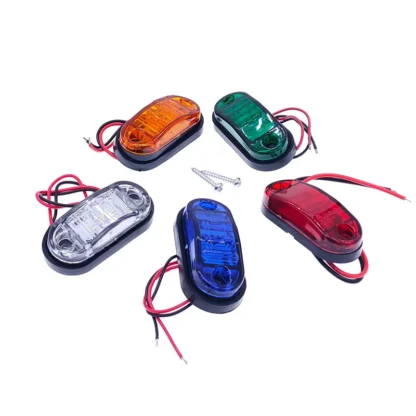 2 uds 10-30V luces LED de posición lateral luces externas de coche luz trasera de advertencia Auto remolque camión lámparas de liquidación 5 colores