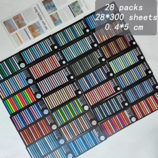 KindFuny, 8400 hojas, Bloc de notas con índice de Color arcoíris, notas adhesivas, pegatina de papel, Bloc de notas, marcapáginas, suministros escolares, papelería Kawaii