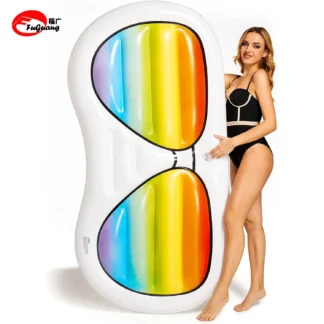 Tubo flotante inflable para pontón de piscina con portavasos, cojín de aire flotante para piscina, adecuado para fiestas de verano
