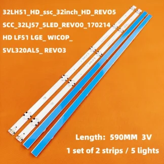 Tira de retroiluminación LED 5 lámparas SSC_32inch_HD_REV05_ 150925 32LH51_HD para 32LH510B 32LF510U 32LH590U 32LH570B HC320DXN-VHVS2-214X