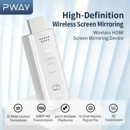 Next Gen Wireless Casting 2025 – Voz - Compatible con asistencia Plug & Play Calidad Premium 1080p 5M
