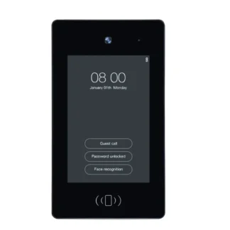 Timbres con vídeo de reconocimiento facial con cámara para sistema de intercomunicación compatible con cerradura de puerta eléctrica