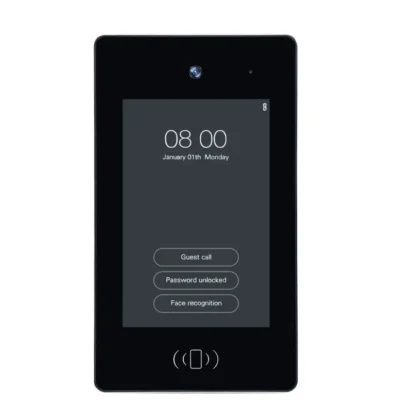 Timbres con vídeo de reconocimiento facial con cámara para sistema de intercomunicación compatible con cerradura de puerta eléctrica