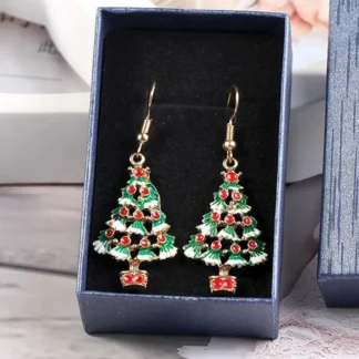 Pendientes colgantes con forma de gancho para mujer y niña, joyería elegante