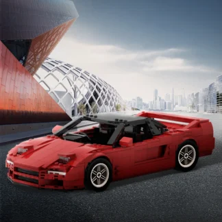 Gobricks MOC City Road Racing NSX 1990 conjunto de bloques de construcción supercoche V3 modelo de velocidad juguetes de ladrillo para niños regalo de cumpleaños