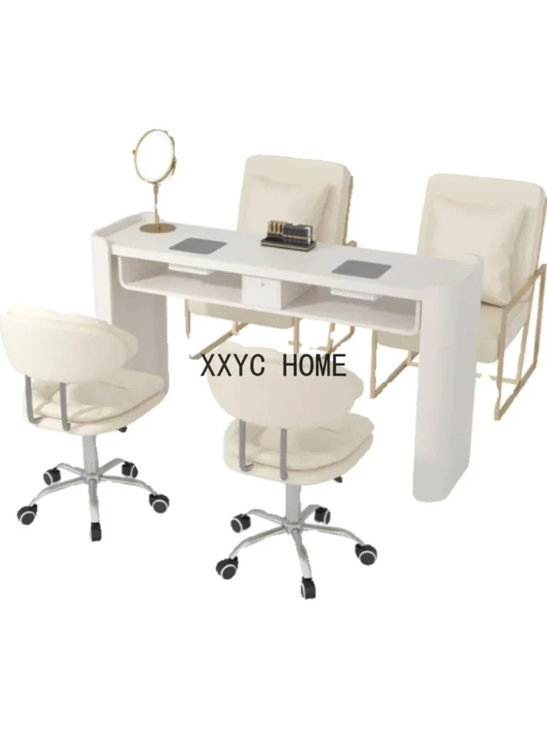 Mesa para manicura moderna estilo crema, Mesa para manicura estética profesional para artista de uñas, muebles japoneses para Manicura