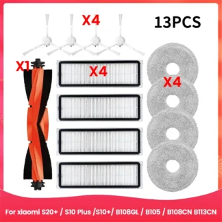 A20M para Robot aspirador S20 + / S10 Plus /S10+/ B108GL / B105 / B108CN B113CN piezas del filtro Hepa de Cepillo Lateral principal