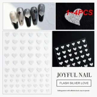 Pegatinas de uñas de alta calidad en relieve, de 1 a 4 piezas, a la moda, de larga duración, elegantes y económicas, versátiles, venta al por mayor