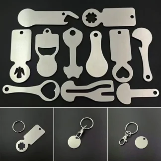 Llaveros de carro de compras extraíbles portátiles, llave de liberación antipérdida de acero inoxidable, llaves de carro de compras