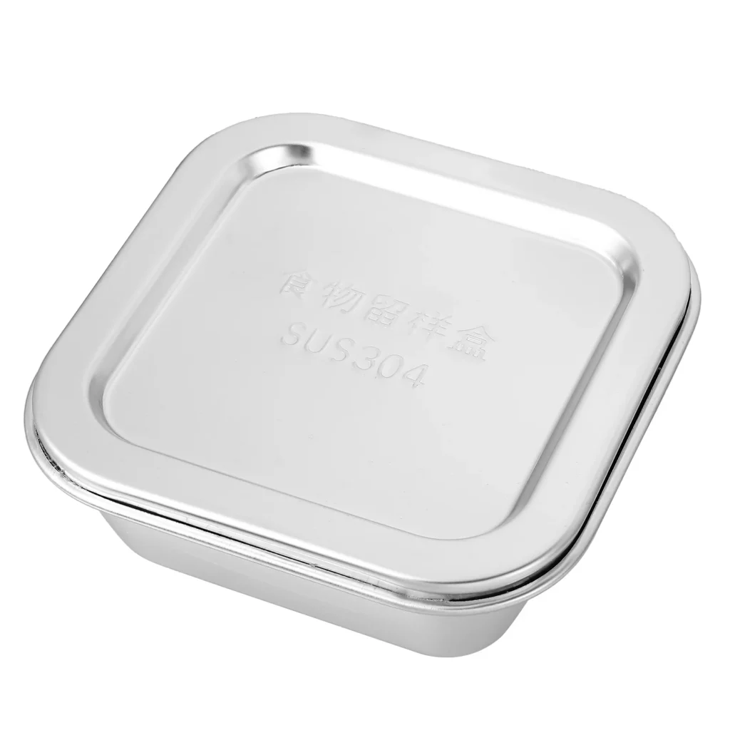 Contenedor de almacenamiento para verduras y mantequilla, vajilla para el hogar, soporte para cajas de acero inoxidable