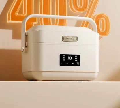 Fiambrera eléctrica con forro de acero inoxidable de tres capas, contenedor térmico portátil sellado para alimentos frescos