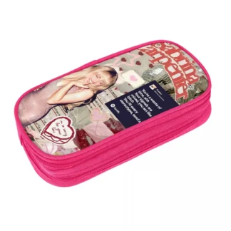 Estuche para lápices Sabrina Carpenter 2024, estuche para lápices con cremallera para gira musical de los años 90, estuches para lápices para estudiantes universitarios de regreso a la escuela, suministros