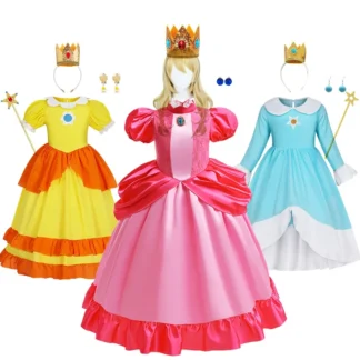 Disfraz de melocotón para niña, vestido Rosalina, disfraz de Margarita, vestidos de fiesta de cumpleaños para niña