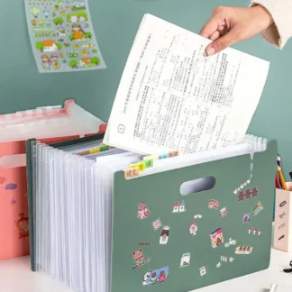 Suministros con etiqueta, tarjeta, papel de prueba, bolsa de órgano Vertical, carpeta de papel de pie multicapa, organizador de papel, bolsa de almacenamiento de datos A4