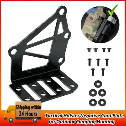 Plataforma adaptadora de funda Plataforma de funda de acero inoxidable Sistema de bloqueo rápido Placa de extensión para acampar al aire libre y cazar