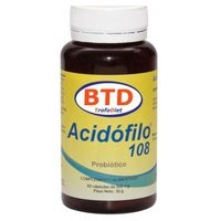 Acidófilo-108 Probiótico Lactobacillus Acidophilus 60 cápsulas vegetales - TrofoDiet BTD