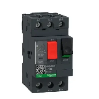Disyuntor de Motor GV2-ME10C 4,0-6.3A GV2ME10C GV2ME10, TeSys GV2, 3P, 4-6.3 A, magnético térmico, terminales de abrazadera de tornillo