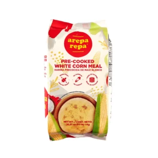 Arepa Repa-harina de maíz blanco precocido, paquete de 10 unidades