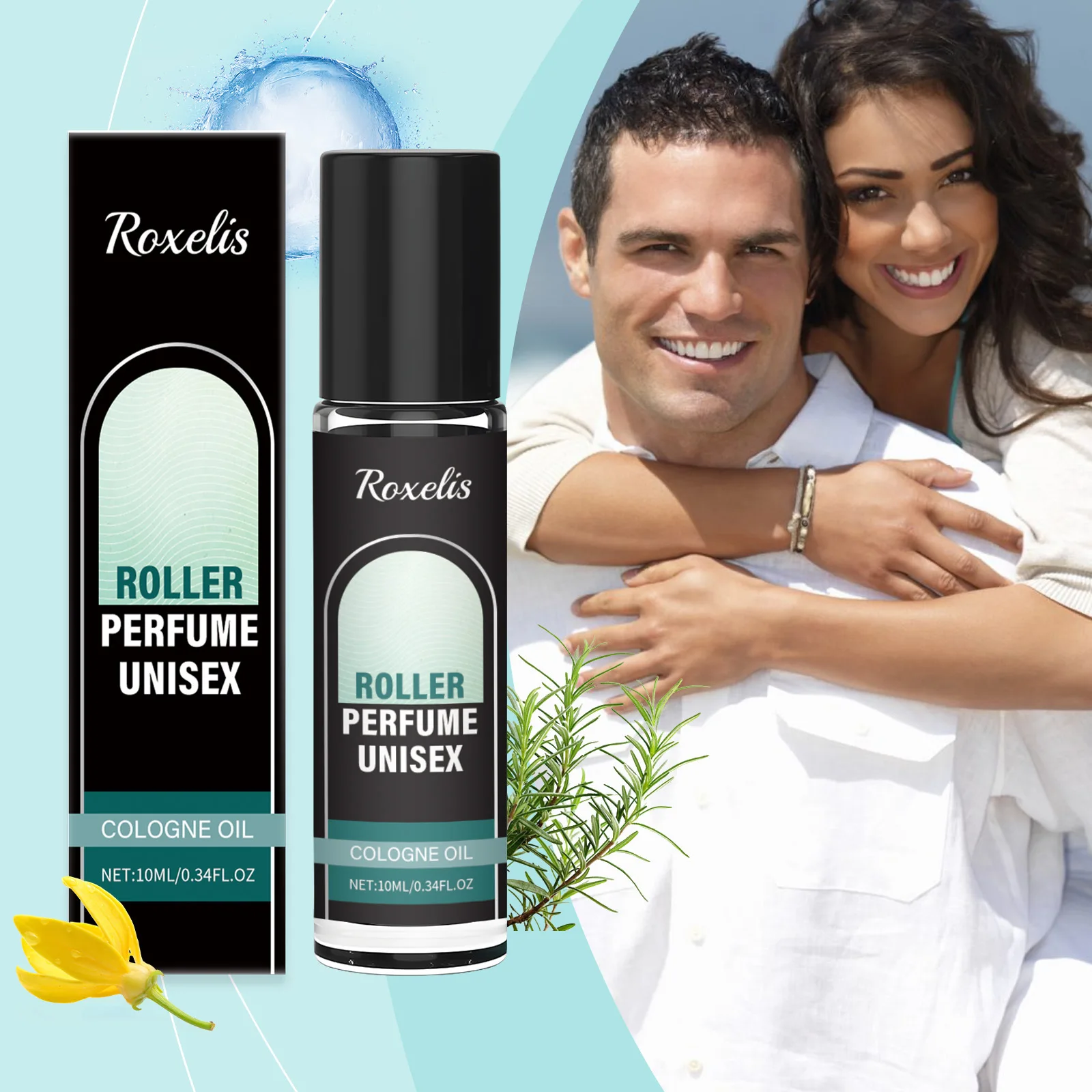 Roxelis 10ml rodillo de feromonas Perfume Colonia fragancia duradera coqueteo Glamour citas atracción fresco aliviar Perfume elegante