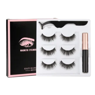 Pestañas magnéticas, pestañas de visón 3D, delineador magnético, pestañas postizas cortas, herramientas de maquillaje de pestañas hechas a mano duraderas