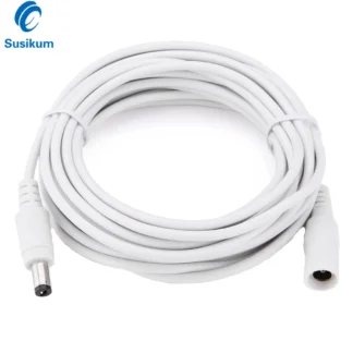 Cable de extensión de alimentación DC 12V, conector macho y hembra de 2,1x5,5mm, Cable de extensión de alimentación DC para cámara de seguridad CCTV
