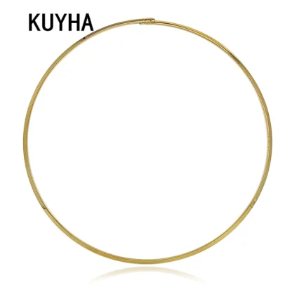 Gargantilla de Color dorado/plateado para hombre y mujer, joyería Punk, regalo de Navidad, alta calidad