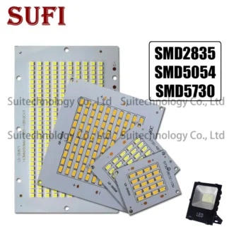 Fuente de alimentación completa para reflector LED, placa de aluminio SMD5730, 10W, 20W, 30W, 50W, 100W, 150W, 200W
