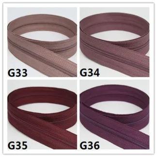 Cremalleras de plástico de extremo abierto, color fucsia, Morado, blanco, negro, blanco cremoso, azul marino, accesorios de ropa para coser, venta al por mayor, 3 #5 #