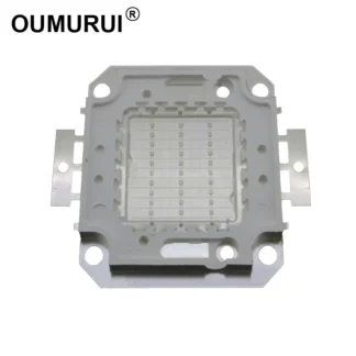 LED cob azul 10W/20W/30W/50W/100W bombillas de lámpara de cuentas de alta potencia módulo azul 460-465nm reflector 30mil 5 uds