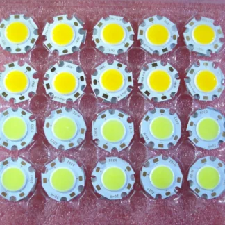 10 Uds COB 3W 5W 7W 10W chip led cob 240-1200lm lado 11-20MM Chip a bordo focos bombilla foco Downlight LED COB iluminación
