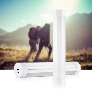 UYLED-Lámpara de Camping Q8 18650 con batería, luz de Material de aluminio, recargable, con imán fuerte