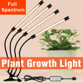 Luz LED Phyto Grow Light, lámpara UV de espectro completo para plantas, bombilla LED hidropónica para invernadero, flores, semillas, Growbox
