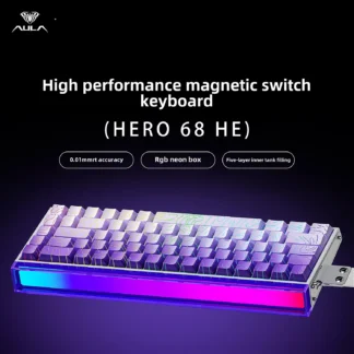 Teclado mecánico magnético AULA HERO 84HE/68HE/WIN 68HE teclado para juegos RGB 8K retorno respuesta rápida teclado Esports de intercambio en caliente