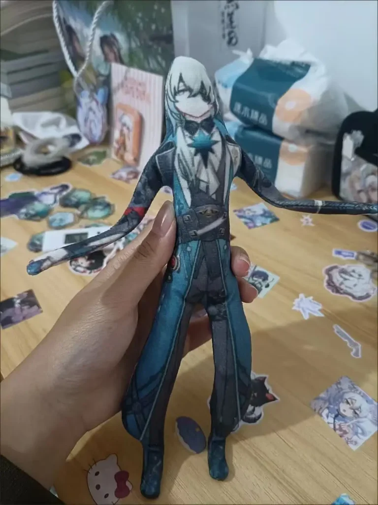 Muñeco de algodón de Anime Honkai: Star Rail Anaxa goras Phainon Mydei con cuerpo, juguete de peluche suave para regalo de Fans, 25cm