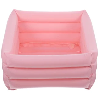 Lavabo inflable para pies, contenedor de lavado corporal portátil de PVC, fregadero de champú, canal de agua de viaje, orificio de drenaje reutilizable ecológico