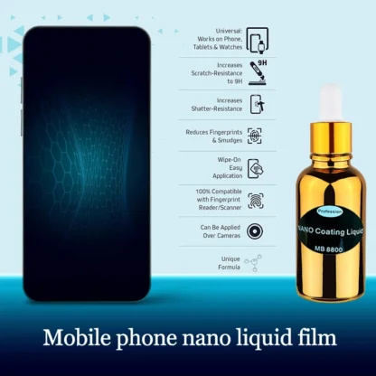 Protector de pantalla de vidrio líquido, protección contra rayones, recubrimiento Nano para todos los teléfonos inteligentes, tabletas, Smartwatches