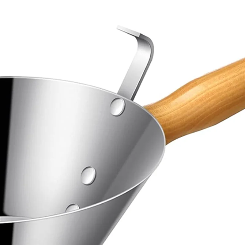 Cuchara de cubo de acero galvanizado con mango de madera, cuchara de cubo de óxido resistente y resistente para construcción, paisajismo, herramientas de estuco