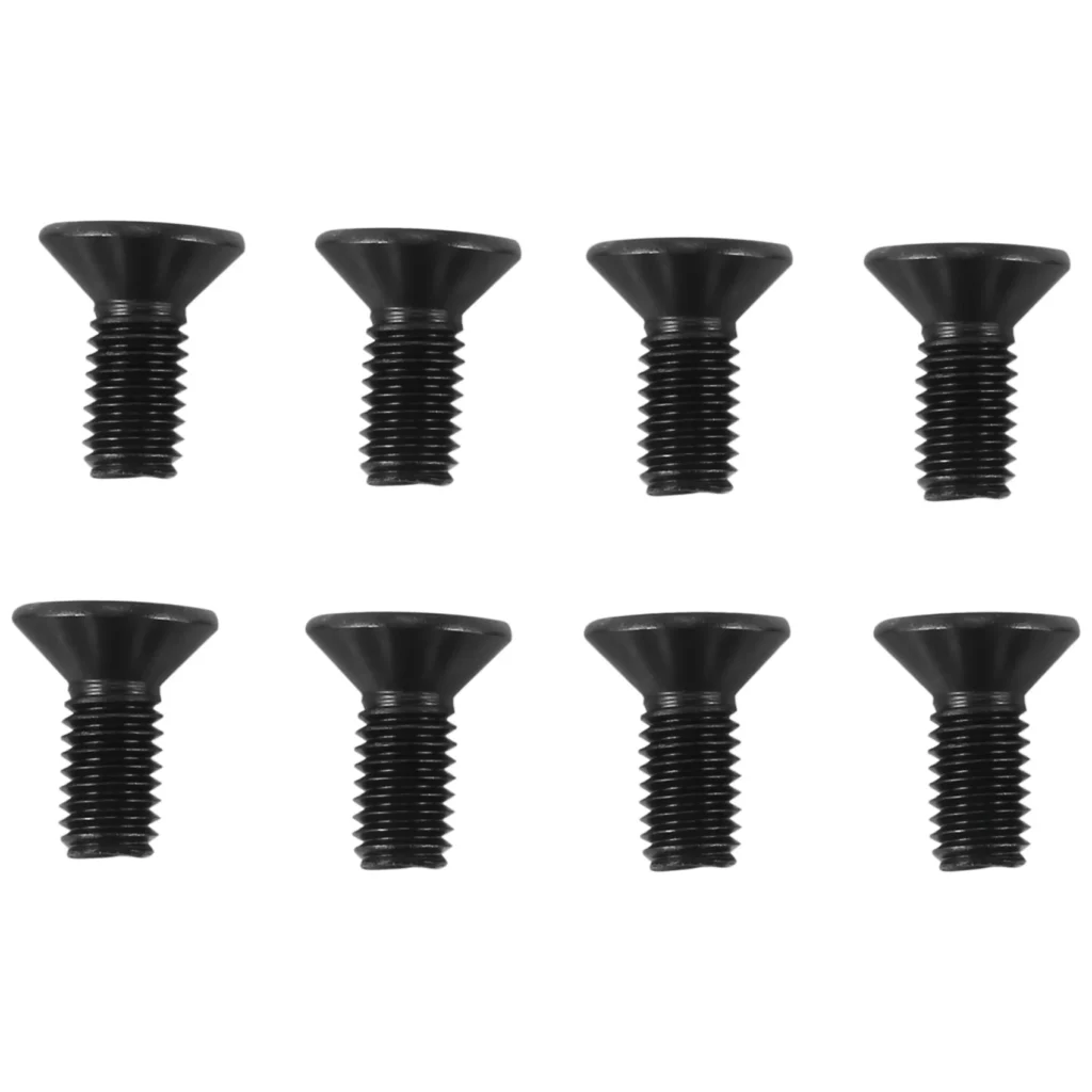 8 Uds. Tornillo de montaje de tacos de zapatos de bloqueo de bicicleta para SPD bloqueo de Pedal autoblocante acero negro
