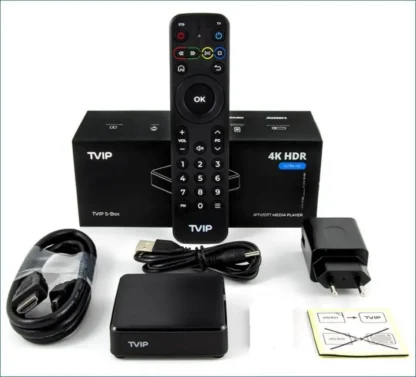 2025 TVIP710 con Smart Box nórdico Android 11,0 TV BOX 4K HD 1G 8G Amlogic S905W2 TVIP 710 reproductor multimedia VS TVIP530 decodificador