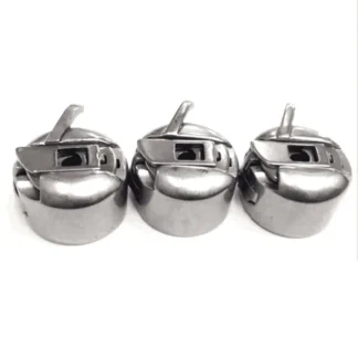 Carrete bobina Metal para máquina coser plateada, para estuche, herramienta para máquina coser Singer