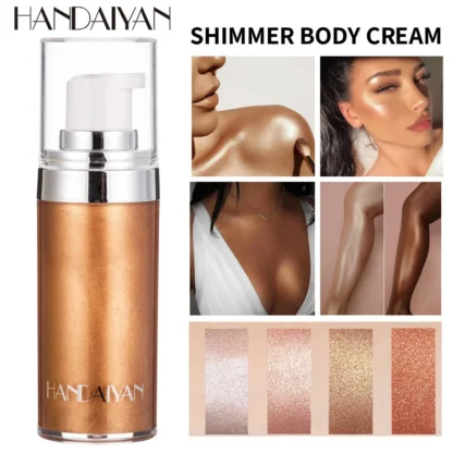 Crema Corporal brillante para todo tipo de pieles, loción líquida para todo tipo de pieles, 20ml