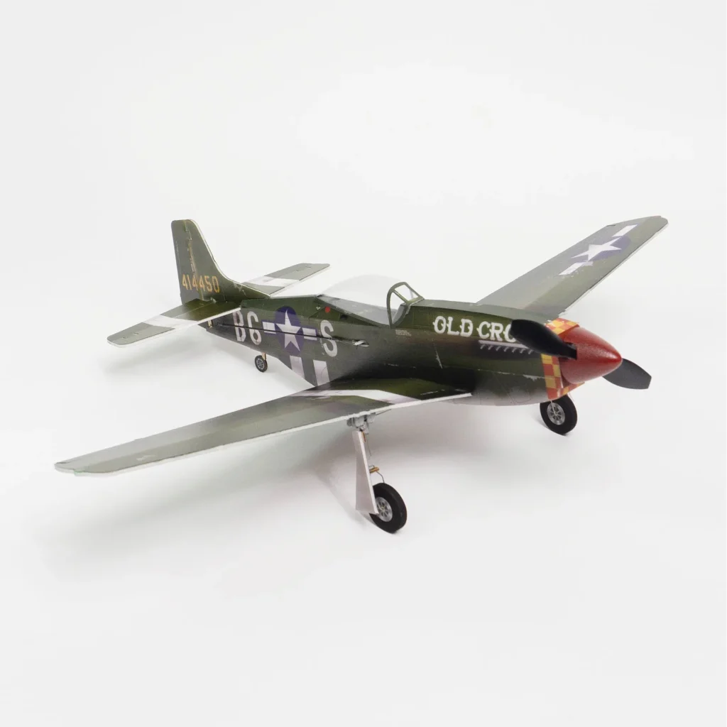 Mini P51 Mustang 420mm envergadura 4 canales ala fija tren de aterrizaje fijo versión RC avión al aire libre juguete regalo para niños