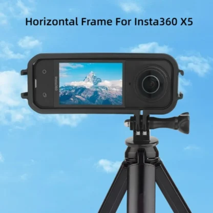 Marcos de disparo horizontales para cámara de vídeo Insta360 X5, soporte de trípode anticaída, esqueletos de expansión con zapatos fríos para luz de micrófono