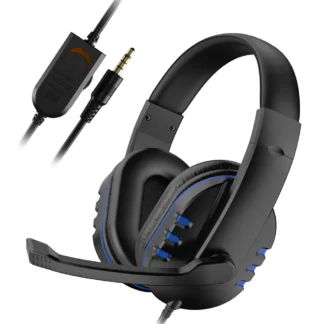 Auriculares para juegos por cable de 3,5mm, auriculares para juegos con cancelación de ruido y micrófono, Control de volumen para PS4 Play Station 4 PC
