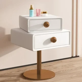 Mesita de noche 2023 nuevo minimalista crema Ins viento cubo de azúcar moderno minimalista creativo giratorio pequeño apartamento niños