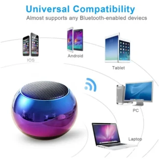 Minialtavoz inalámbrico M3 con Bluetooth, portátil, pequeña pistola de acero, Subwoofer pesado de Metal, suministros de altavoz pequeño para exteriores