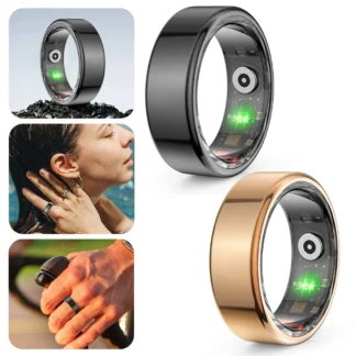 R02 Smart Ring Health Tracker Compatible con Bluetooth IP68 Modos multideportivos impermeables para usuarios Android e IOS