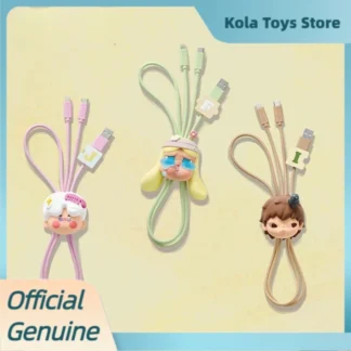 Genuino Crybaby Skullpanda Dimmo mano en la mano serie 2 en 1 Cable caja misteriosa periférica de moda caja ciega juguetes regalo